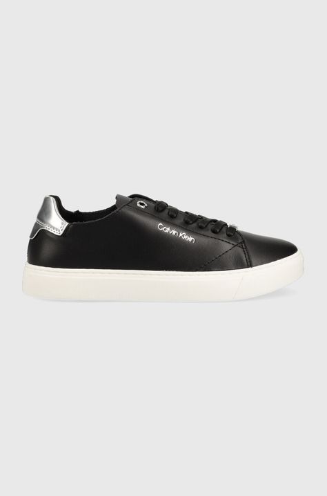 Calvin Klein sneakers din piele Cupsole Unlined Lace Up