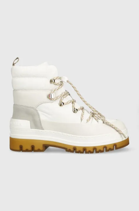 Cipele Tommy Hilfiger Laced Outdoor Boot boja: bijela