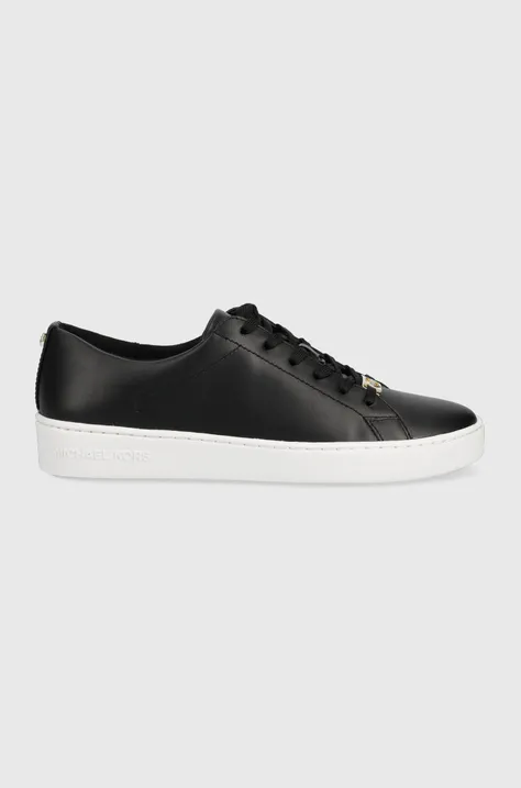 Δερμάτινα αθλητικά παπούτσια MICHAEL Michael Kors Keaton χρώμα: μαύρο
