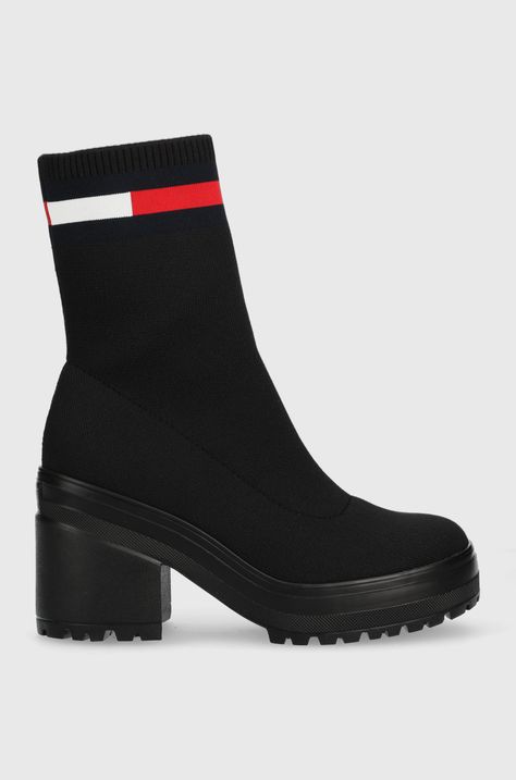 Tommy Jeans botine Water Resistent Knitted Boot