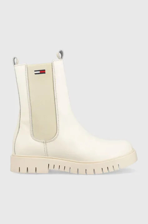 Usnjeni chelsea Tommy Jeans Tommy Jeans Long Chelsea Boot