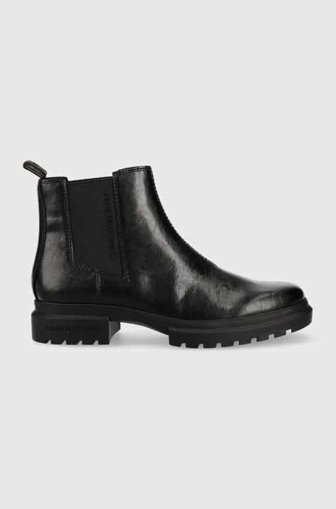 Usnjeni chelsea Calvin Klein Jeans Cleated Chelsea Boot