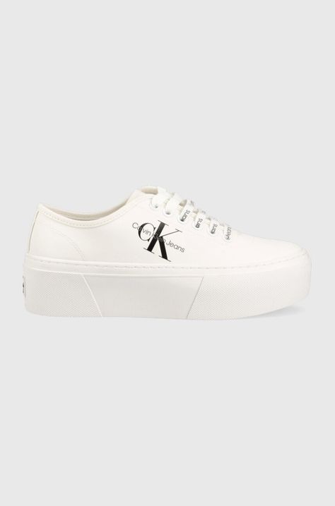 Sneakers boty Calvin Klein Jeans Cupsole Flatform Laceup