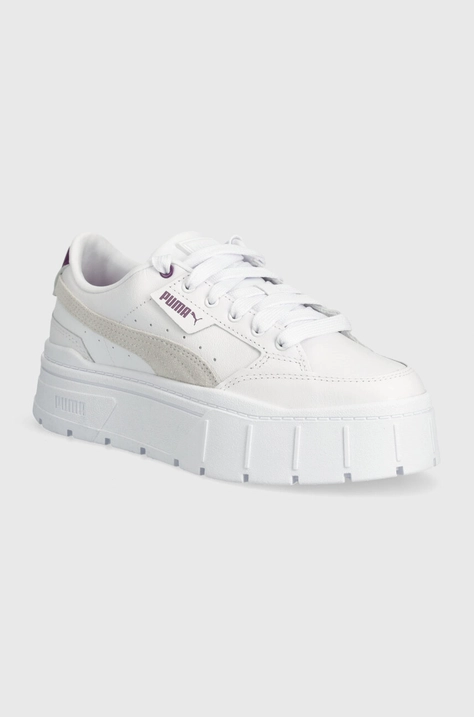 Puma leather sneakers Mayze Stack Wns white color 384363