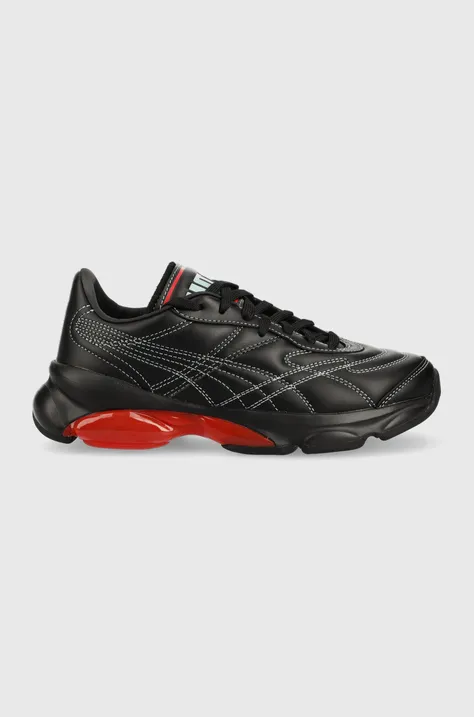 Δερμάτινα αθλητικά παπούτσια Puma X Dua Lipa χρώμα: μαύρο