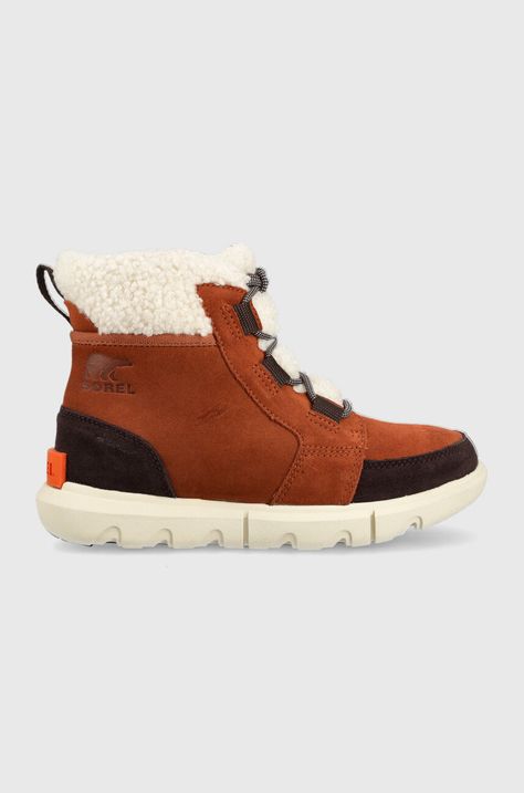 Cipele za snijeg od brušene kože Sorel Explorer II Carniv
