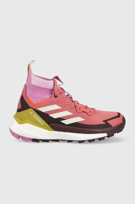 Boty adidas TERREX Free Hiker 2 dámské, růžová barva