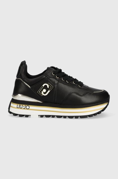 Liu Jo sneakersy skórzane Maxi Wonder 01 BF2095P010222222