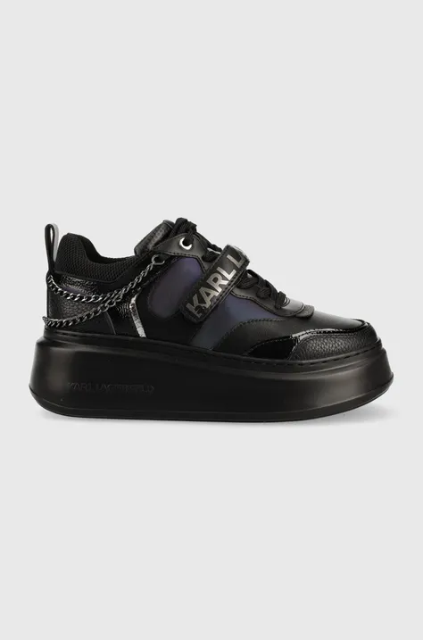 Кожаные кроссовки Karl Lagerfeld Anakapri цвет чёрный