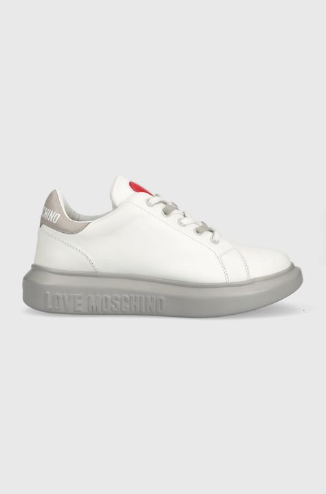 Love Moschino sneakers din piele
