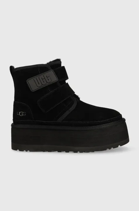 Μπότες χιονιού UGG W Neumel Platform , χρώμα: μαύρο