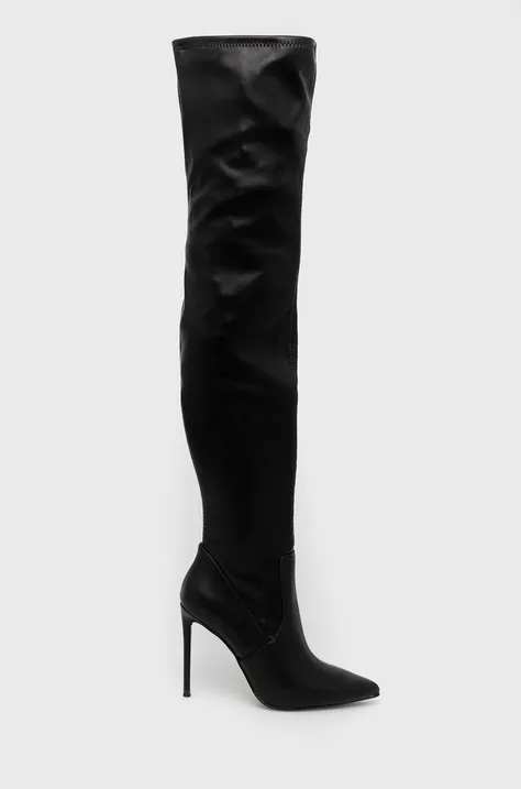 Elegantni škornji Steve Madden Vava ženski, črna barva