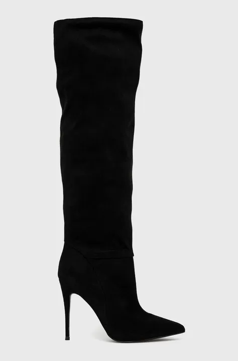 Чоботи Steve Madden Darian жіночі колір чорний на шпильці