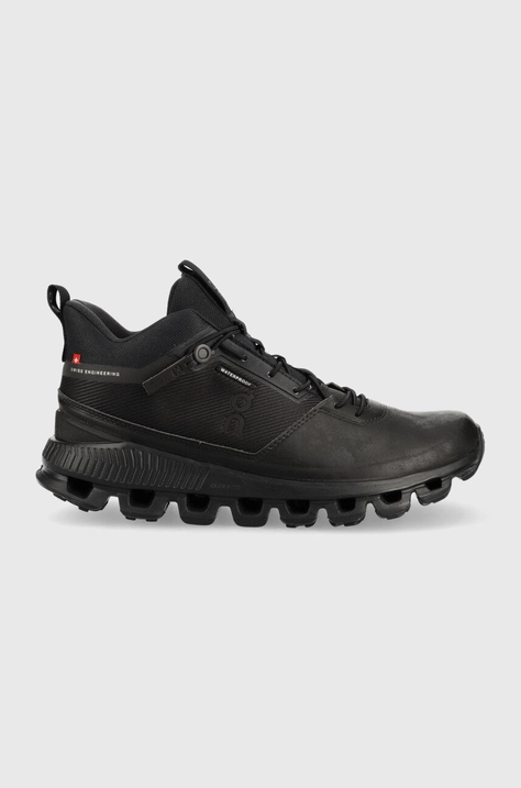 On-running cipő Cloud Hi Waterproof fekete, női