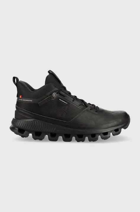Παπούτσια On-running Cloud Hi Waterproof χρώμα: μαύρο