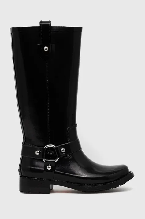Гумові чоботи MICHAEL Michael Kors Stormy жіночі колір чорний