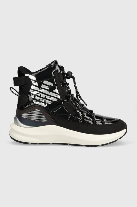 Μπότες χιονιού EA7 Emporio Armani Snow Boot χρώμα: μαύρο