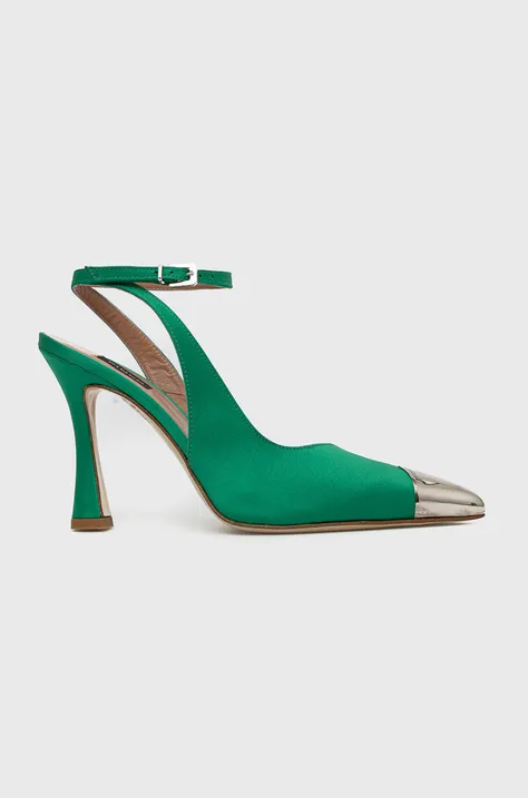 Γόβες παπούτσια Pinko Liquirizia χρώμα: πράσινο