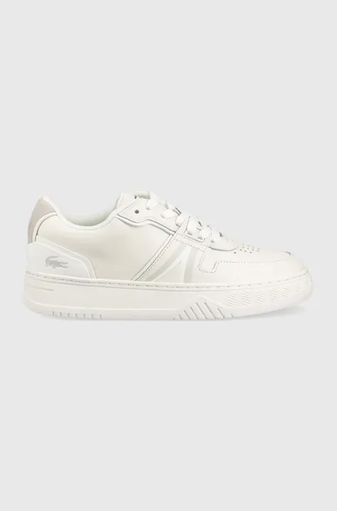 Δερμάτινα αθλητικά παπούτσια Lacoste L001 χρώμα: άσπρο