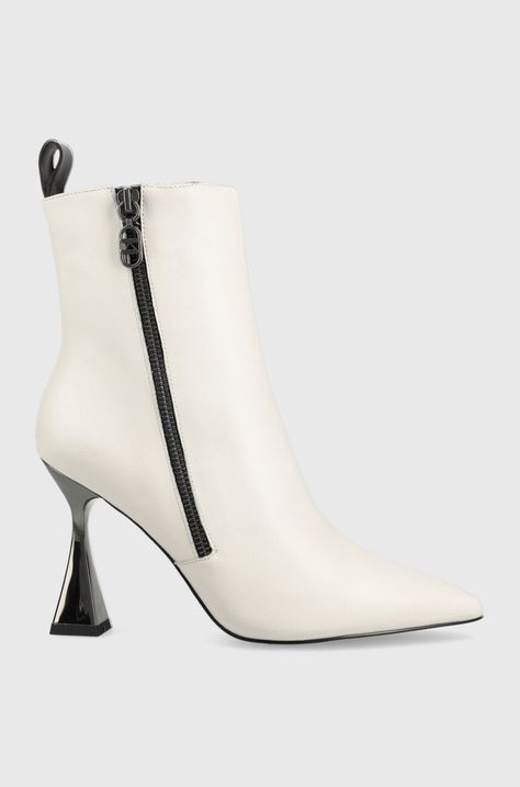Kožené kotníkové boty Karl Lagerfeld Debut