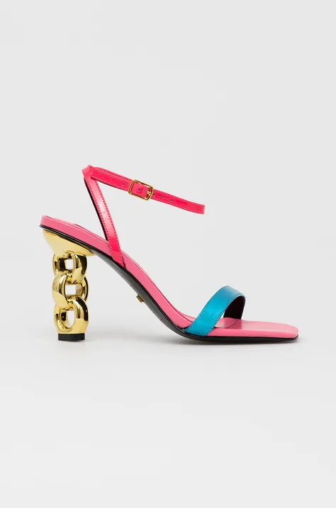 Usnjeni sandali Kat Maconie Riri roza barva