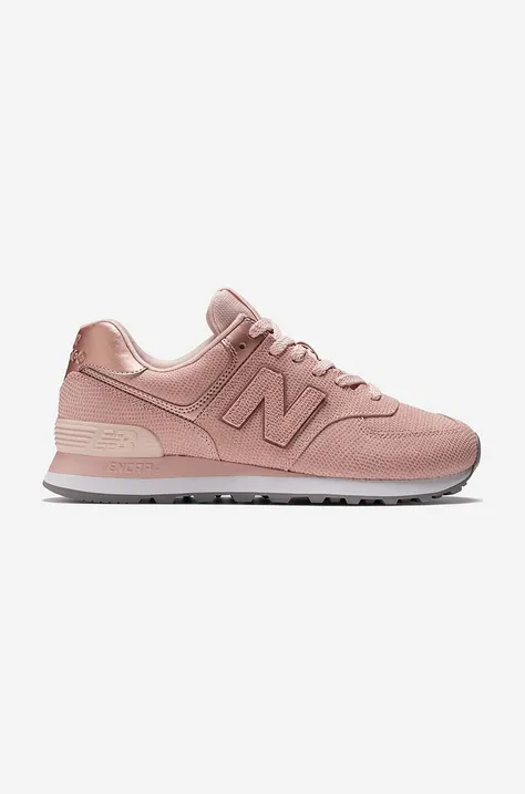 Topánky New Balance WL574NK2-NK2, ružová farba