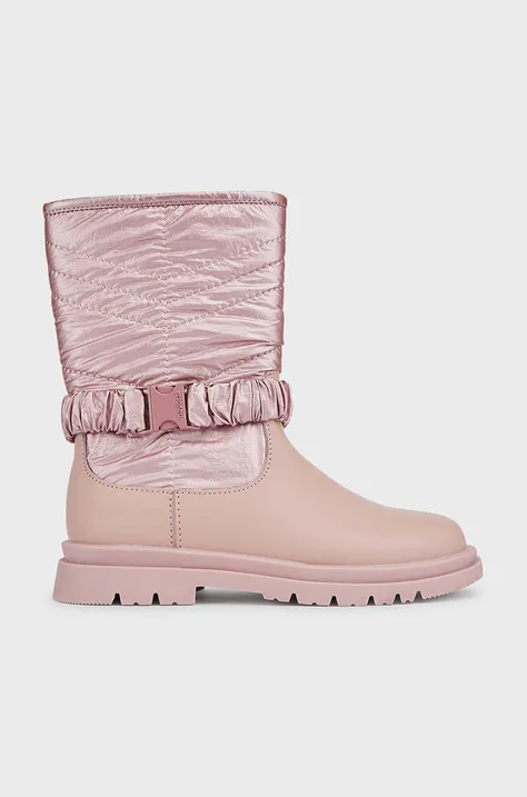 Παιδικές χειμερινές μπότες Mayoral χρώμα: ροζ