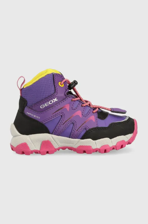Παιδικά παπούτσια Geox χρώμα: μοβ