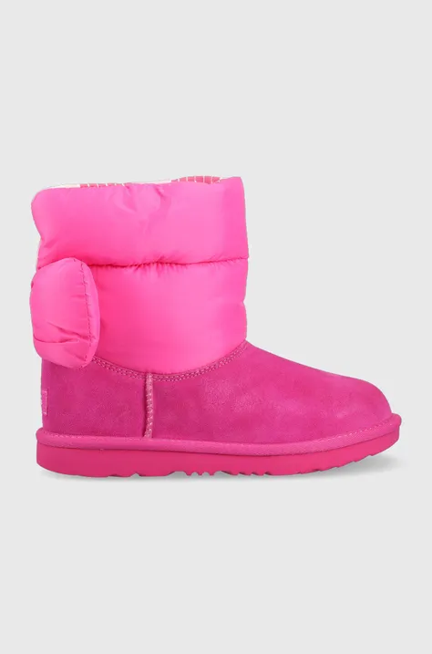 UGG cizme de iarna copii BAILEY BOW MAXI culoarea roz