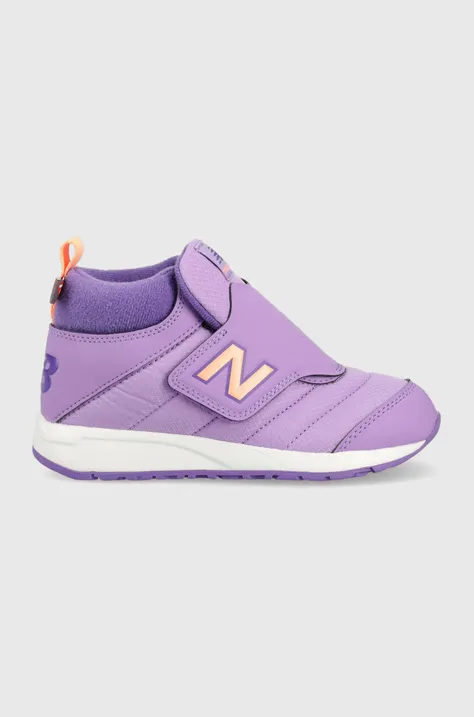 Otroški zimski škornji New Balance PTCOZYGP vijolična barva