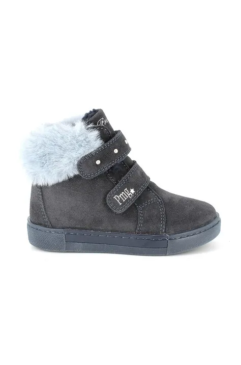 Παιδικές χειμερινές μπότες σουέτ Primigi χρώμα: ναυτικό μπλε