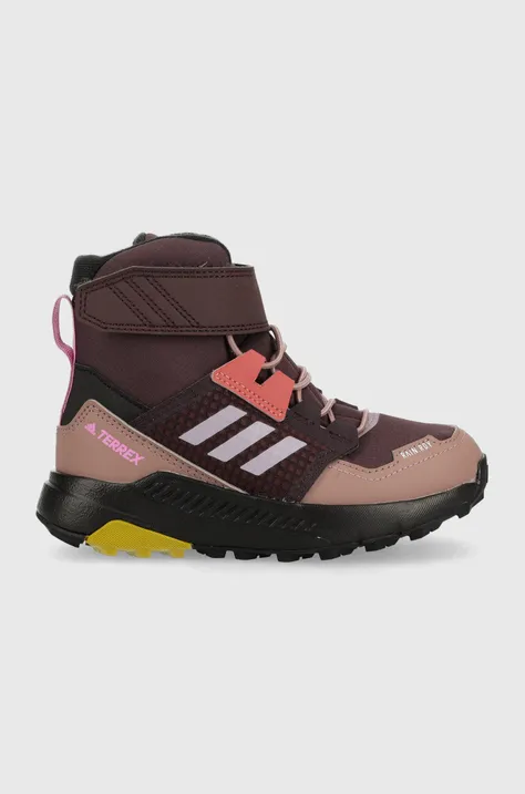 Дитячі черевики adidas Performance Trailmaker колір бордовий