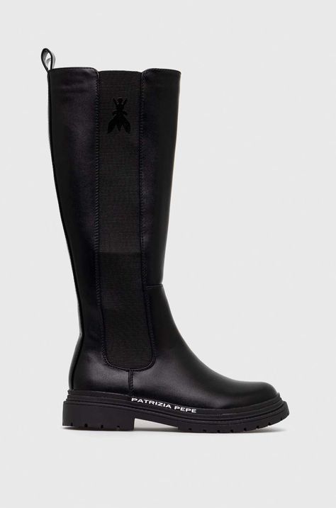 Παιδικές χειμερινές μπότες Patrizia Pepe χρώμα: μαύρο