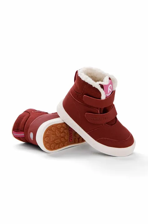Otroški zimski škornji Reima bordo barva