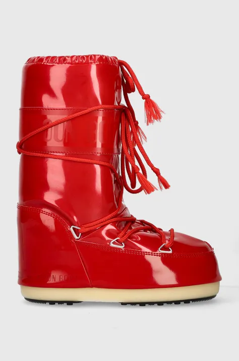 Moon Boot cizme de iarna copii culoarea rosu
