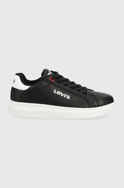 Παιδικά αθλητικά παπούτσια Levi's χρώμα: μαύρο