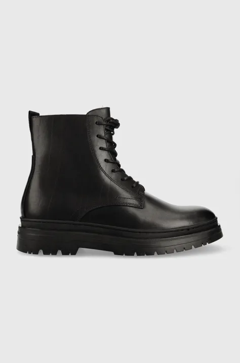 Kožené topánky Vagabond Shoemakers James pánske, čierna farba