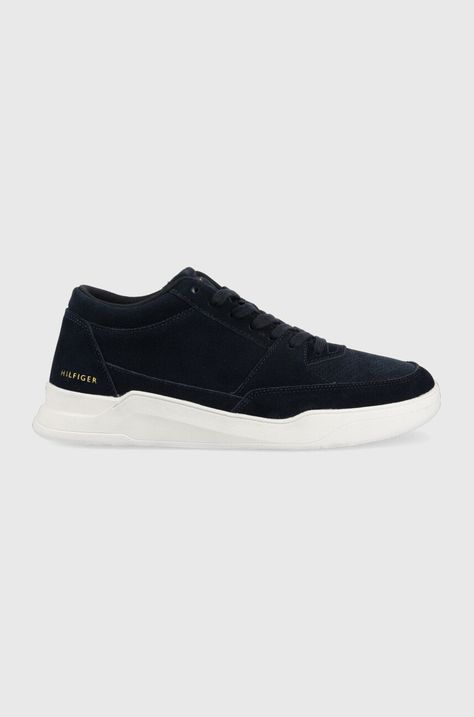 Tommy Hilfiger sneakersy zamszowe Elevated Mid Cup Suede
