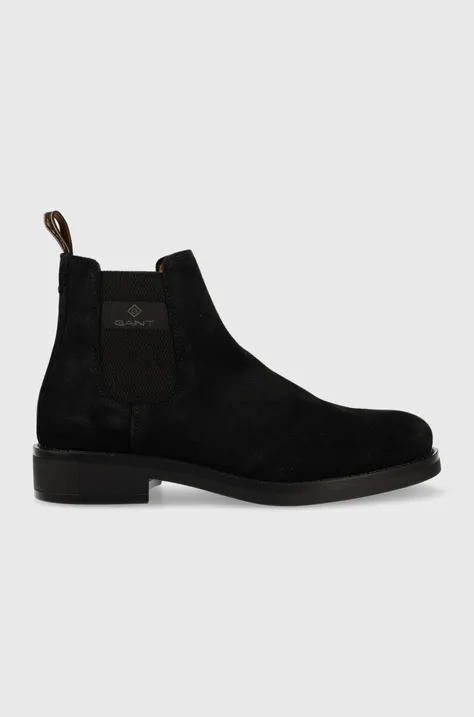 Замшеві черевики Gant Brookly чоловічі колір чорний