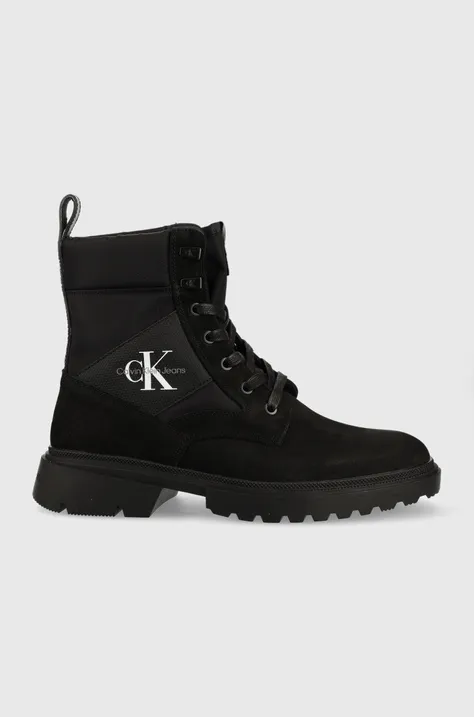 Piščančki Calvin Klein Jeans Chunky Hiking Boot moški, črna barva