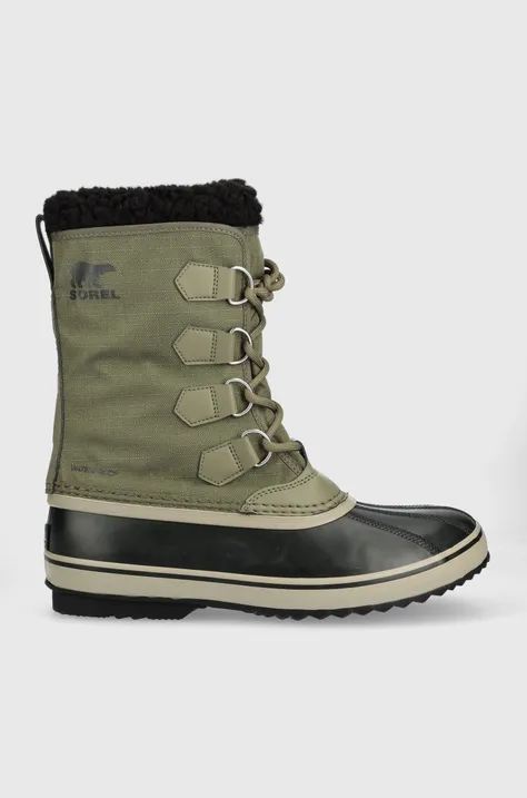 Čizme za snijeg Sorel Pac Nylon Dtv za muškarce, boja: zelena