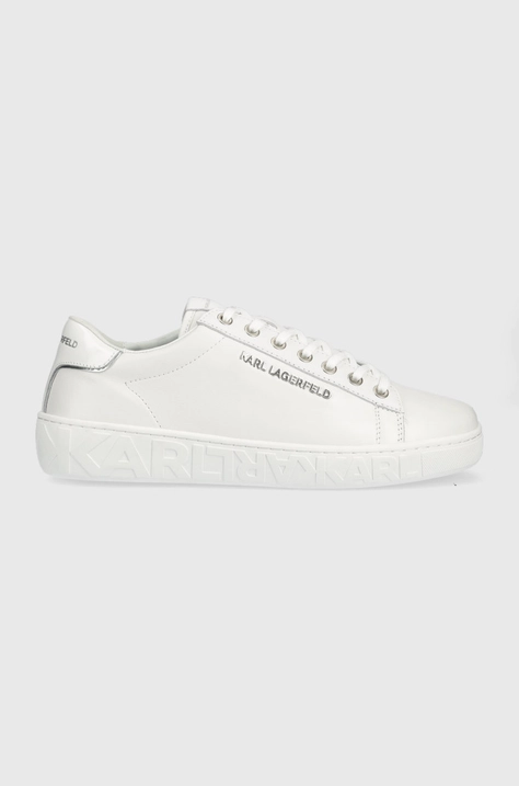 Kožené sneakers boty Karl Lagerfeld Kupsole III bílá barva