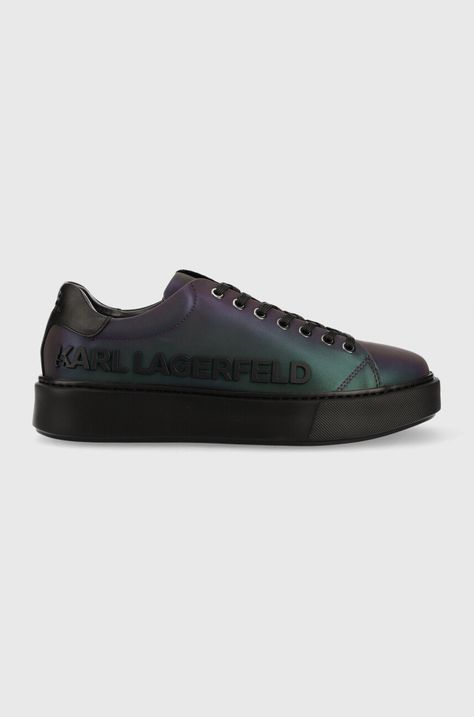 Karl Lagerfeld sneakersy skórzane MAXI KUP