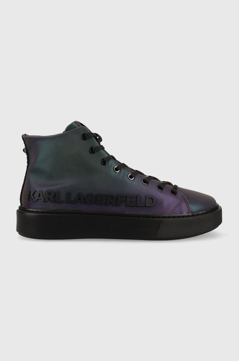 Karl Lagerfeld sneakersy skórzane MAXI KUP
