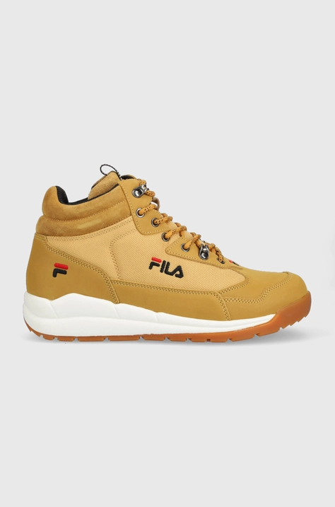 Sneakers boty Fila Alpha hnědá barva