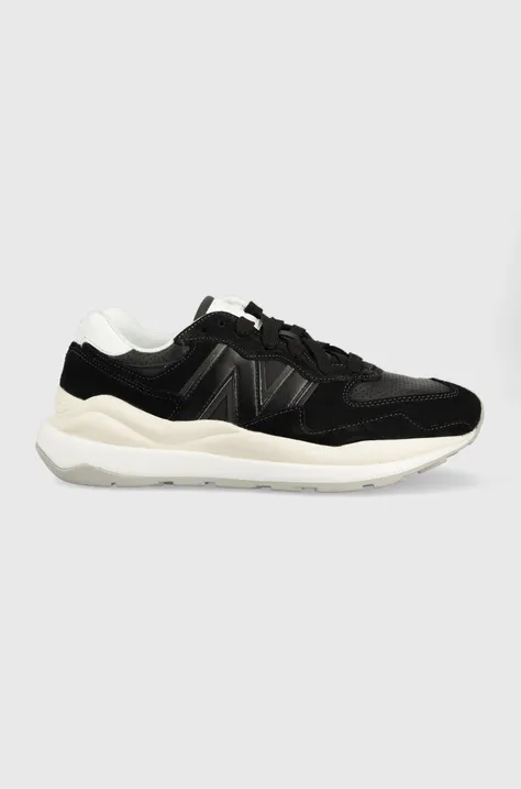 New Balance leather sneakers M5740SLB black color