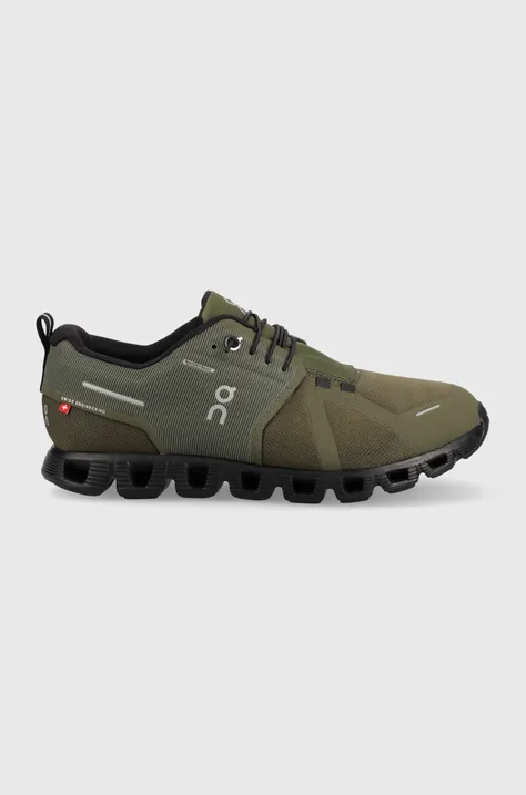 Tekaški čevlji On-running Cloud Waterproof zelena barva, 599884