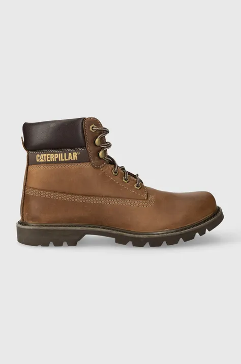 Caterpillar pantofi de piele intoarsa Colorado 2.0 barbati, culoarea maro