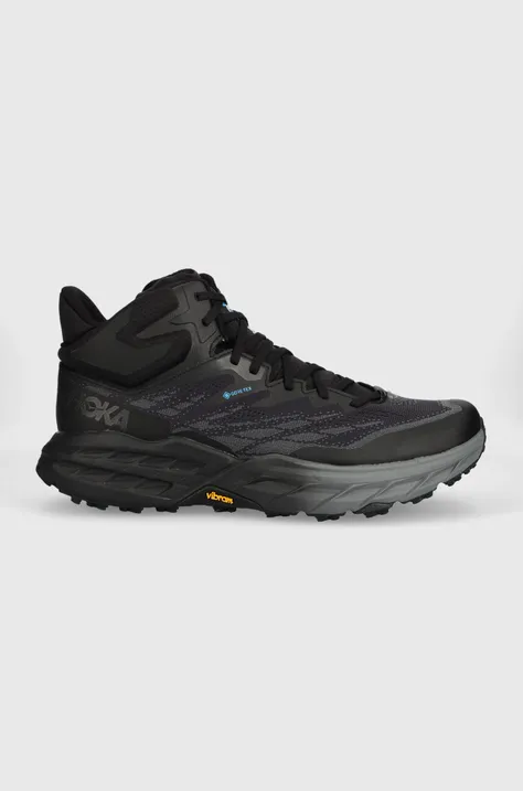Cipele Hoka One Speedgoat 5 Mid GTX za muškarce, boja: crna, 1127918-BGAY
