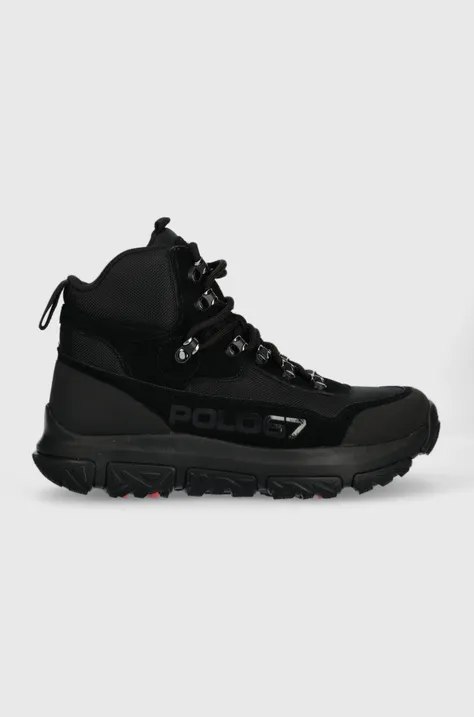 Cipele Polo Ralph Lauren Advtr 300mid za muškarce, boja: crna, 809879948001